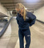 The Midnight Quarter Zip Trackie Set